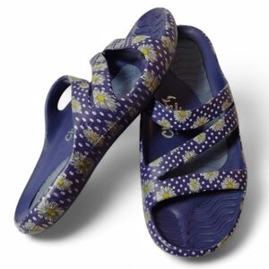 Tony Little Cheeks Health Sandals Gel Footbed Summer Beach Slides Size 10